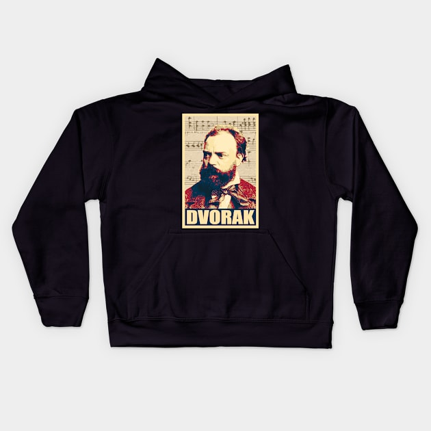 Antonin Dvorak Kids Hoodie by Nerd_art